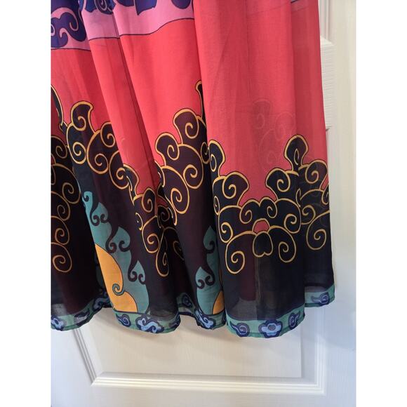 Modcloth Boho Mandala Print Vibrant Colors Sleeveless Maxi Dress, Women's Medium - Picture 14 of 14